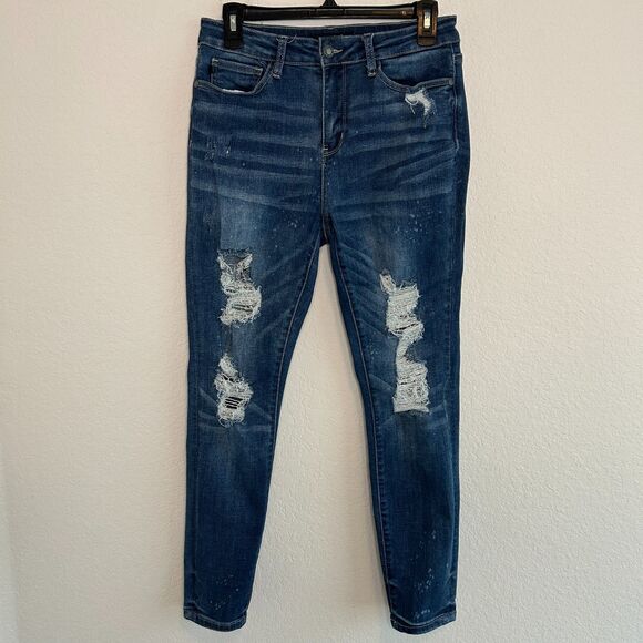 Judy Blue Denim - Judy Blue Womens Destroyed Skinny Jeans Sz 9 / 29